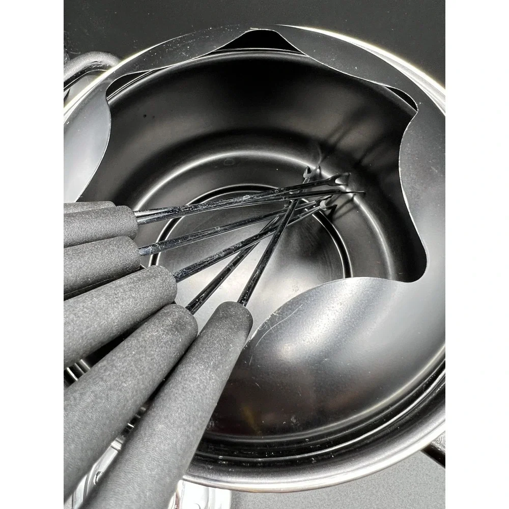 Stainless Steel Quality Cheese, Chocolate or Shrimp Fondue Pot